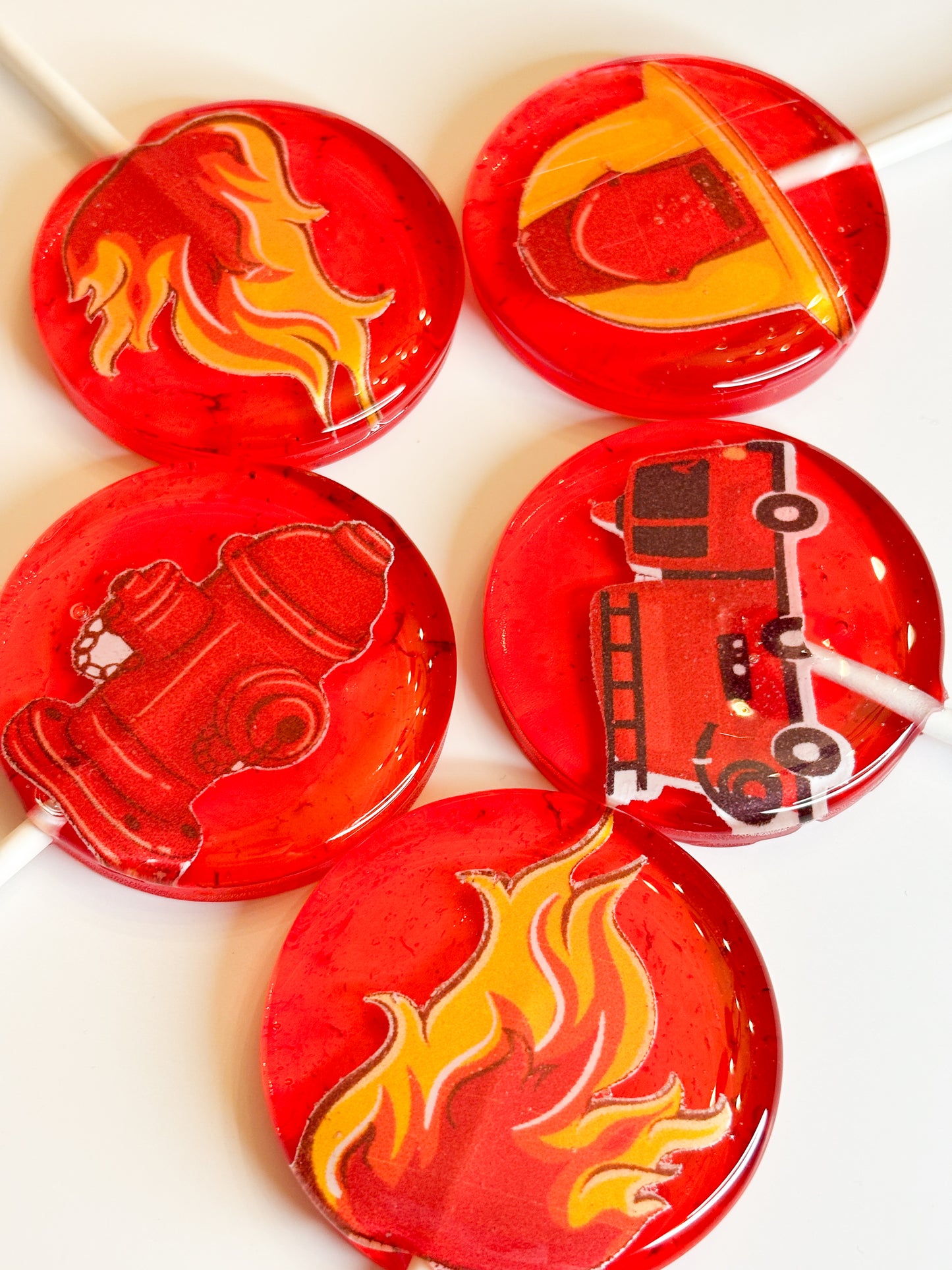 Firefighter Lollipops