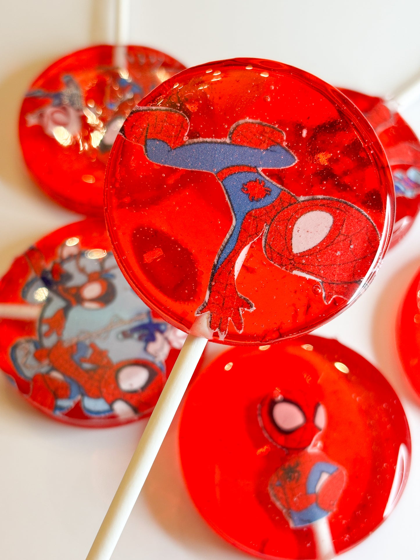 Spiderman Lollipops