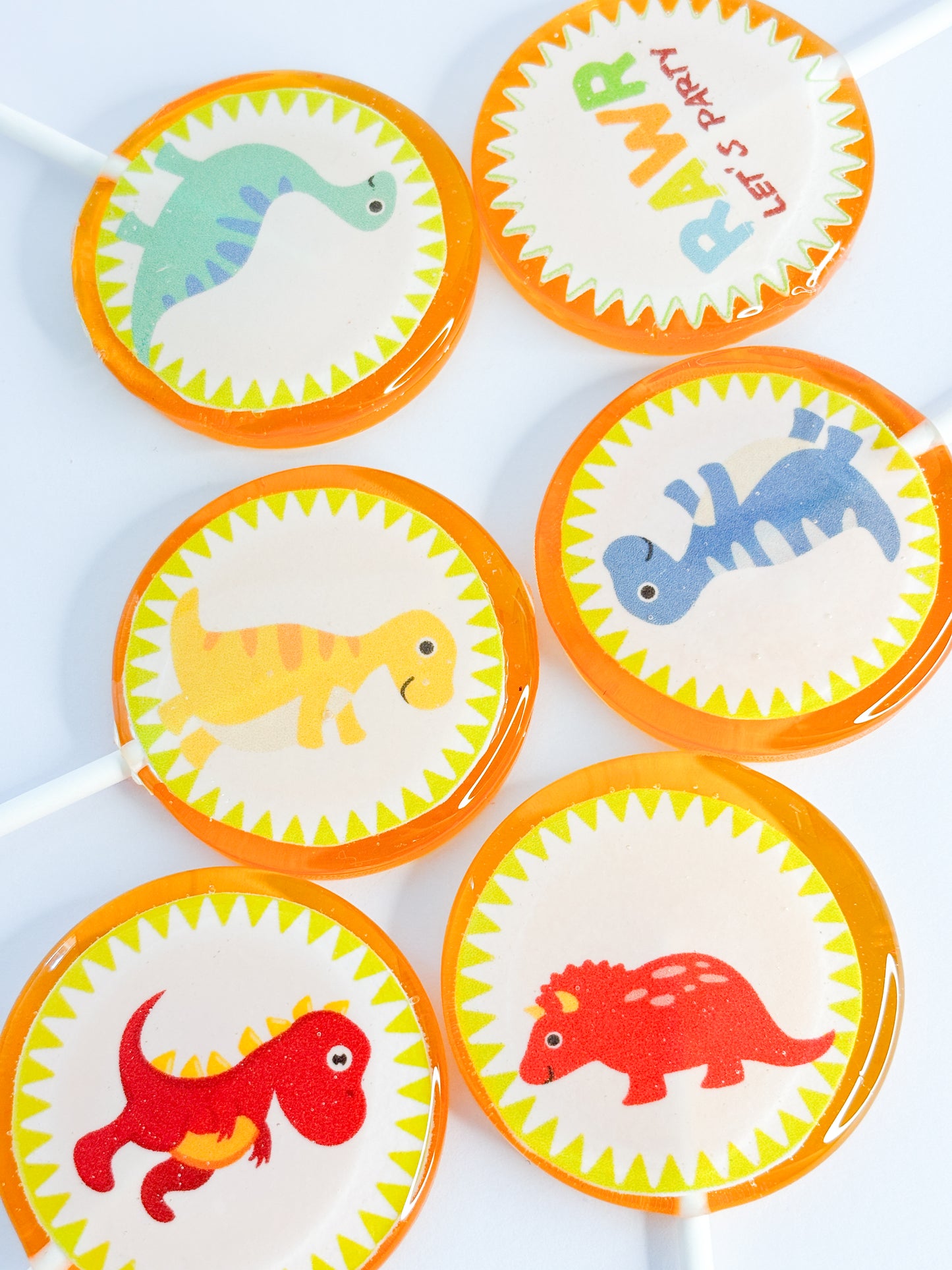 Dinosaur Lollipops